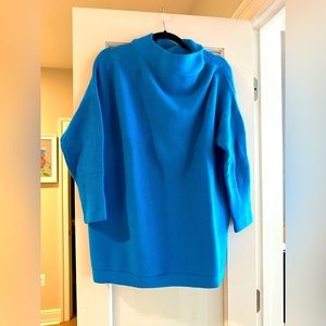 Blue tunic sweater dress